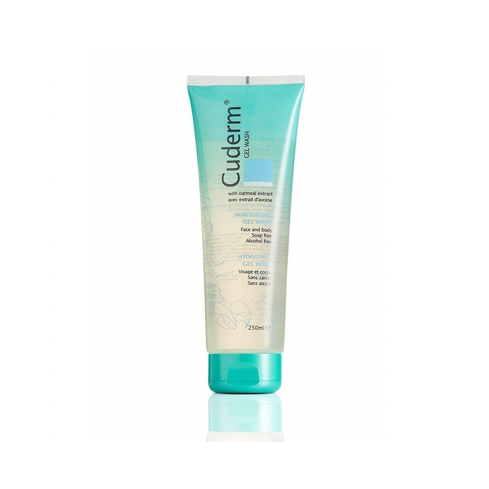 Cuderm Gel Wash With Oatmeal Extract 250Ml