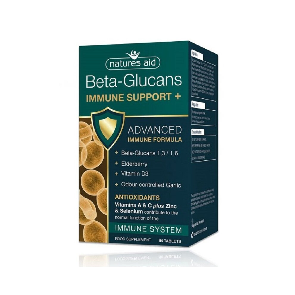 Natures Aid Beta-Glucans Immune Support + Advanced Formula 90 Tablets