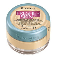 Rimmel Fresher Skin Foundation Natural Finish SPF15 101 Classic Ivory 25ml