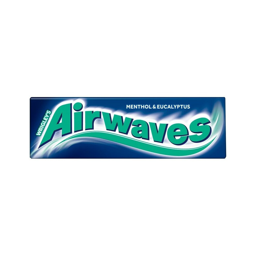 Wrigleys Airwaves Menthol & Eucalyptus Chewing Gum - 10 Pieces (Pack of 10)