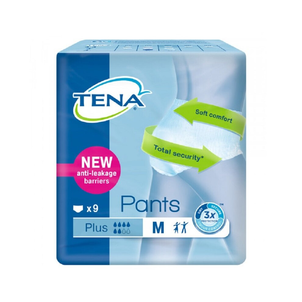 Tena Pants White Size M Plus - 9 Pants