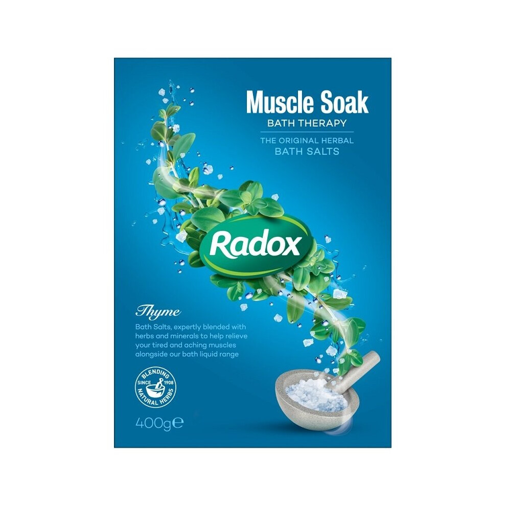 Radox Muscle Soak Bath Therapy Bath Salts Thyme - 400g