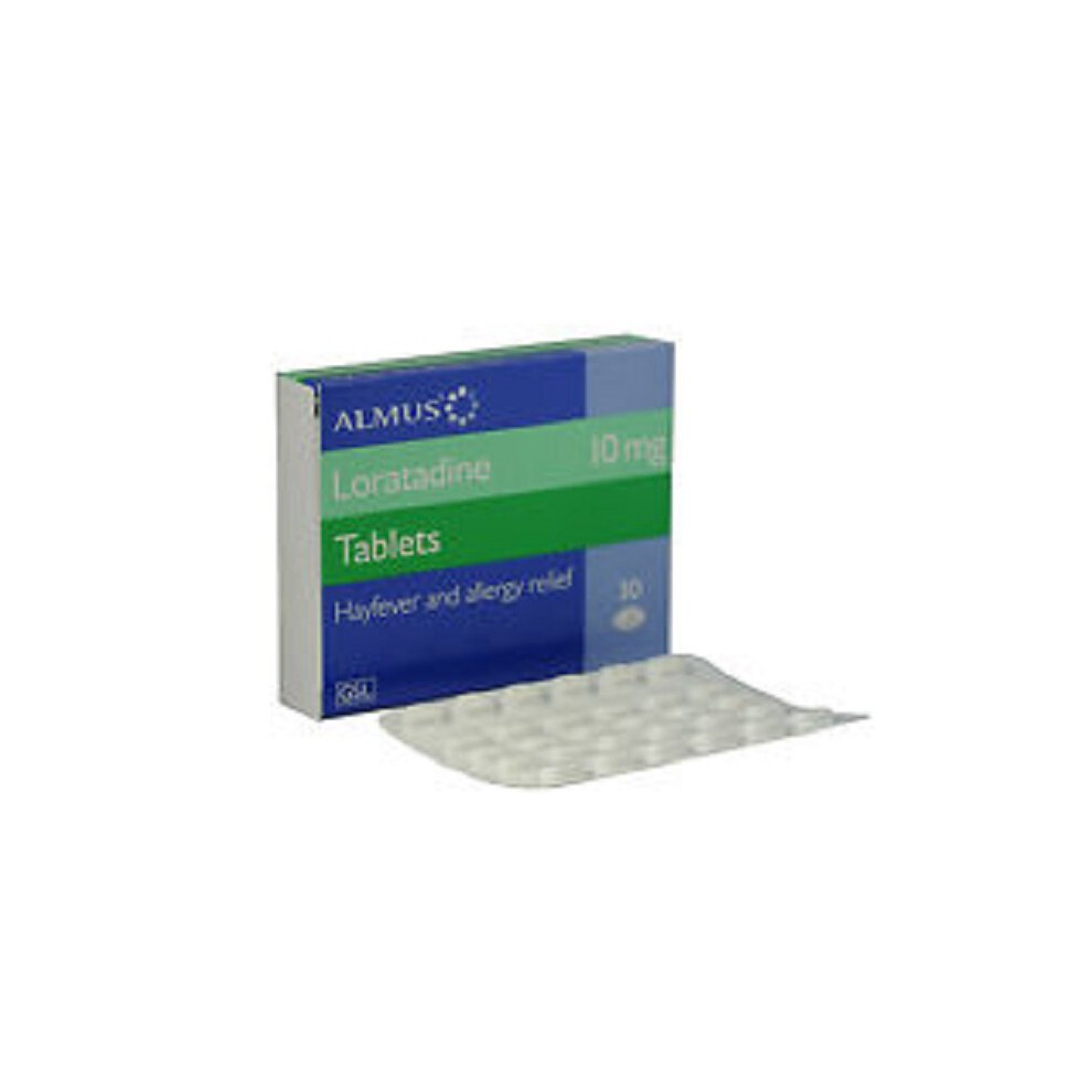 Almus Loratadine 10 Mg, 30 Tablets - Non-Drowsy Allergy Relief Antihistamine