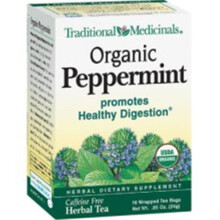 Traditional Medicinals, Menthe Poivrée Biologique, Sans Caféine, 16 Sachets de Thé Emballés, 0,85 oz (24 g)