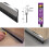 (Chrome) Stormguard Concealed Fixed Brush Bottom Door Seal - Draught Excluder Door Strip 1