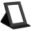 TRIXES Black Faux Leather Folding Mirror 1
