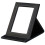 TRIXES Black Faux Leather Folding Mirror 2