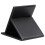 TRIXES Black Faux Leather Folding Mirror 3