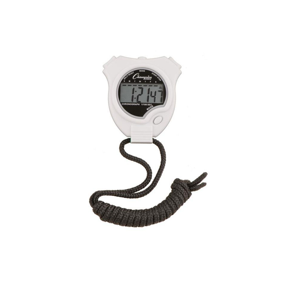 Champion Sports 910WH Stop Watch, White