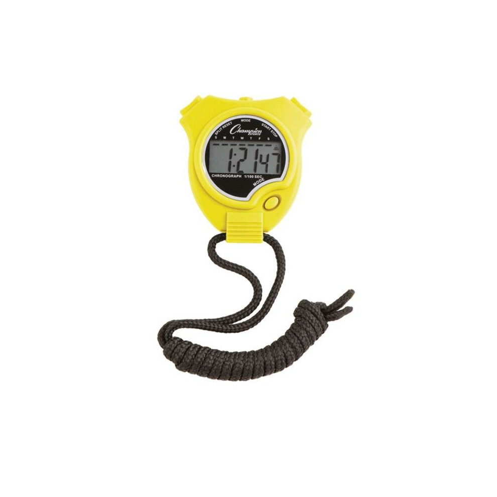 Champion Sports 910YL Stop Watch, Yellow