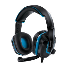 dreamGEAR DGPS46447 PS4 Wired Headset, Black & Blue