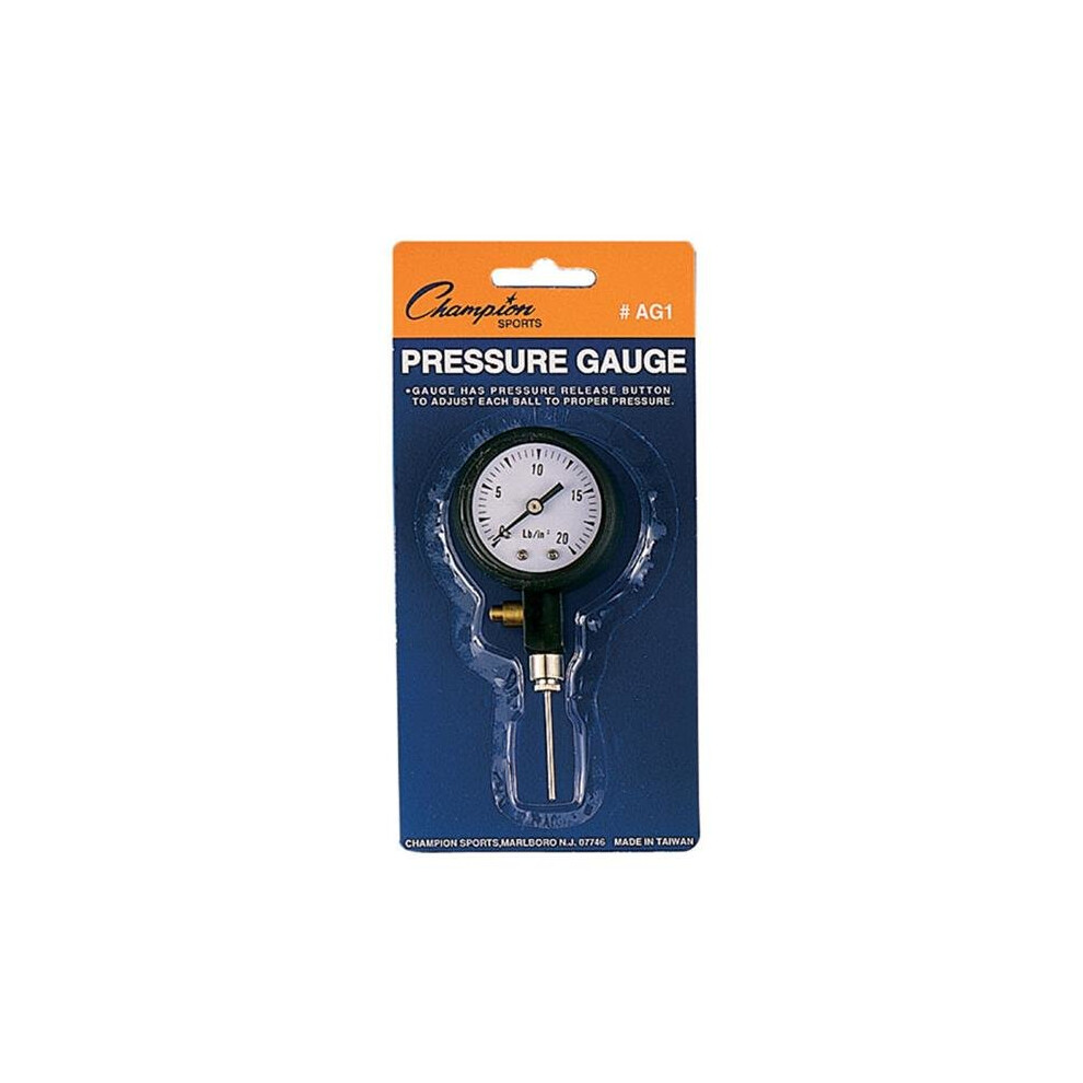 Champion Sports AG1 Pressure Gauge, Black