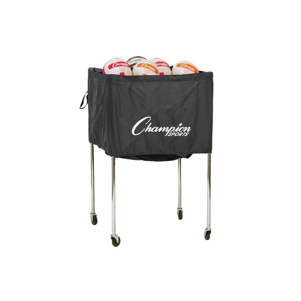 Champion Sports VBCART Folding Volleyball Cart-image-OPC-PRD8WH-NEW