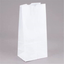 Duro 51030 6.31 x 4.18 x 13.37 in. White Paper Bag, 10 lb - Case of 500