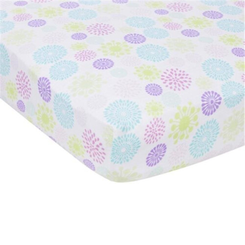 MiracleWare 7545 Colorful Bursts Muslin Crib Sheet