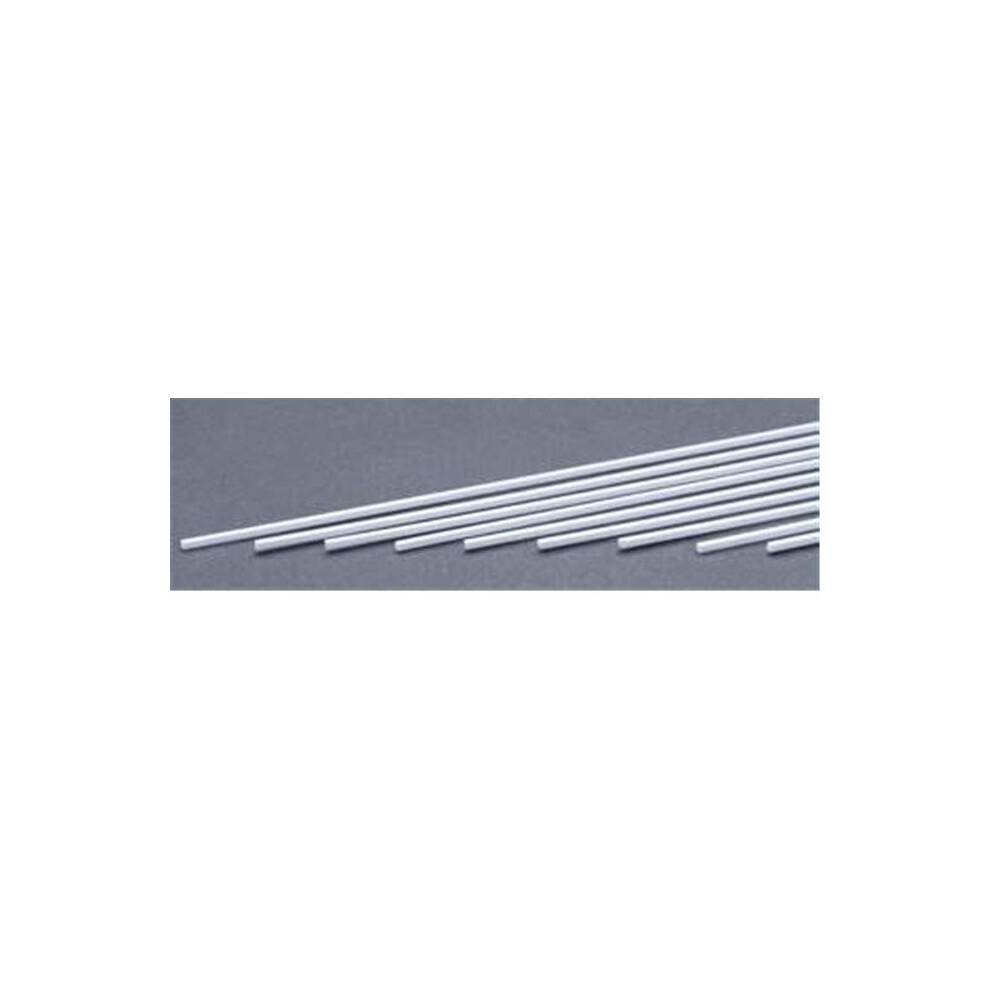 EverGreen EVG164 0.08 x 0.08 in. Styrene Strips Railroad Scratch Building Supply, White