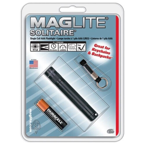 Maglite Maglite K3A986 Solitaire AAA Hang Pack, Purple