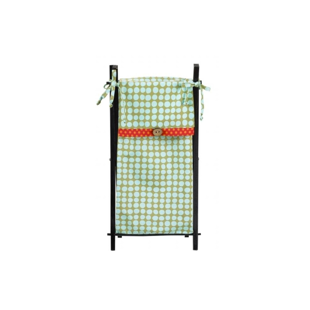 Lghp Lagoon Collection Nursery Hamper Turquoise/Orange Cotton Tale