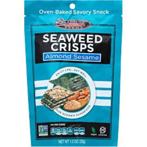 Seapoint Farms, Seaweed Crisps, Almond Sesame, 1.2 oz (35 g) on OnBuy