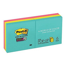 3M MMMR3306SSMIA 3 x 3 in. Post-it Super Sticky Pop Up Notes Refill, Miami