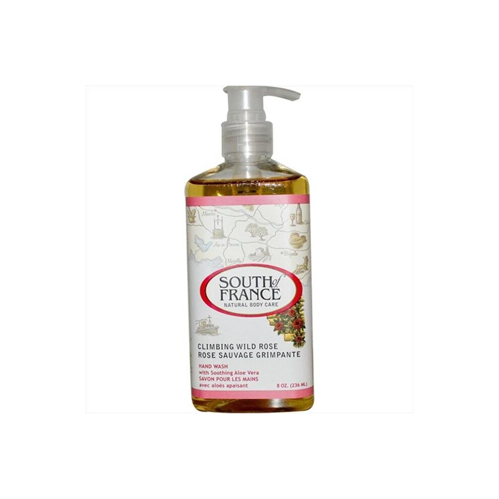 South Of France 8 Ounce Climbing Wild Rose Hand Wash