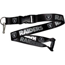 Oakland Raiders Teamlogo Lanyard (Zwart)