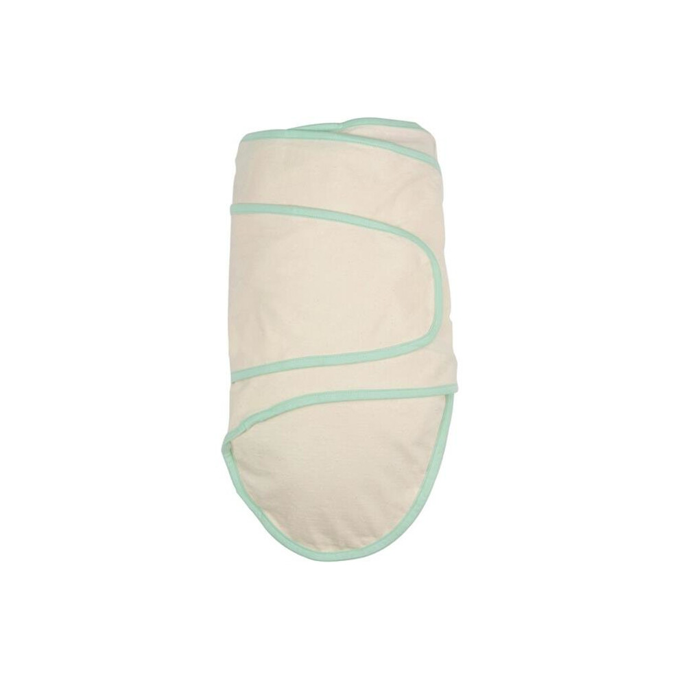 Miracle Blanket 16994 Beige With Green Trim Baby Swaddle Blanket