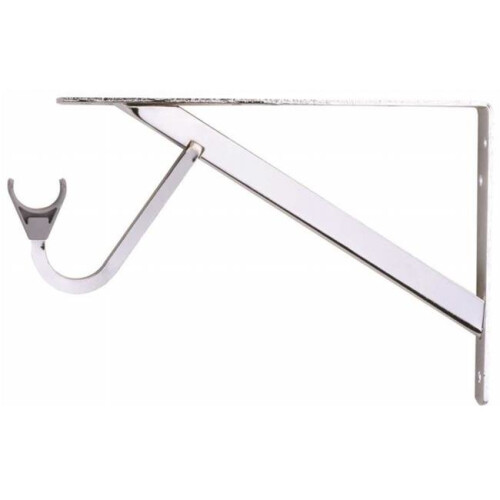 RP0495-CH Fast Mount Closet-Max Shelf And Rod Bracket, Heavy-Duty - Chrome