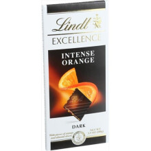 Lindt Dark Chocolate Bar - Intense Orange, 3.5 Ounce