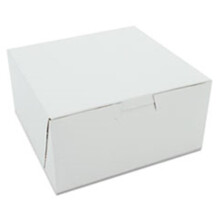 Southern Champion Tray SCH0905 Non-Window Bakery Boxes, White - 6 x 6 x 3