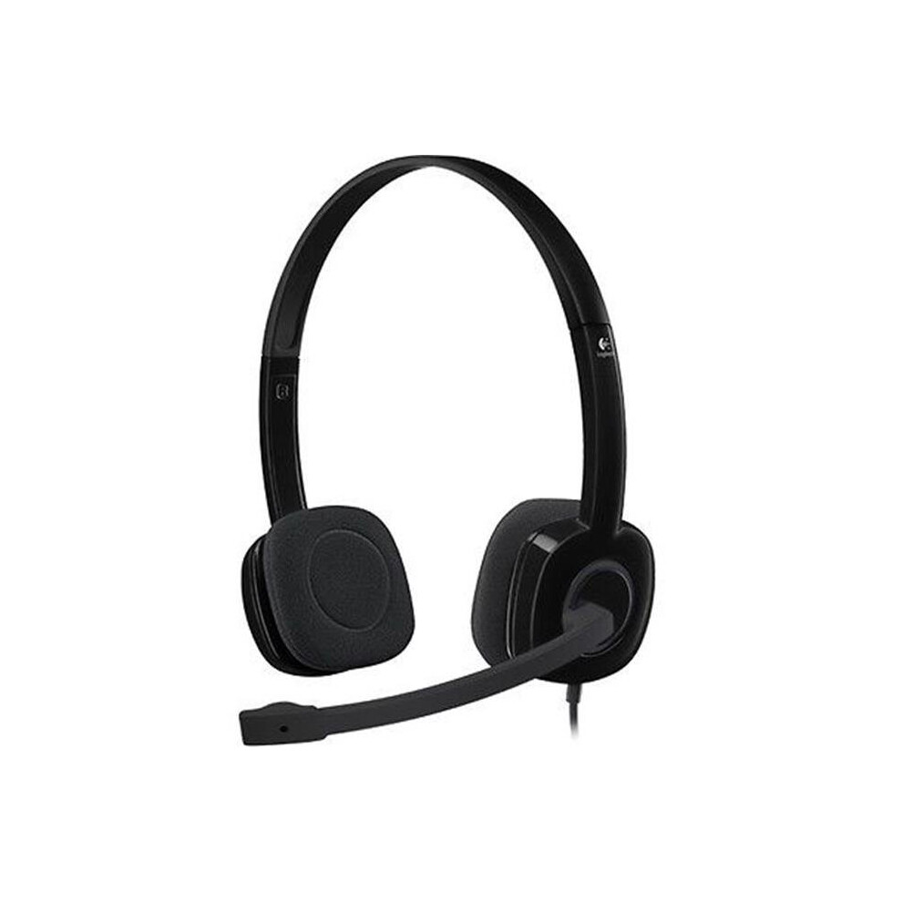 New Logitech Zm6197 3.5Mm H151 Stereo Headset, Black 981-000587