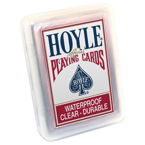 Hoyle 325604 Hoyle Clear Waterproof Playing Cards