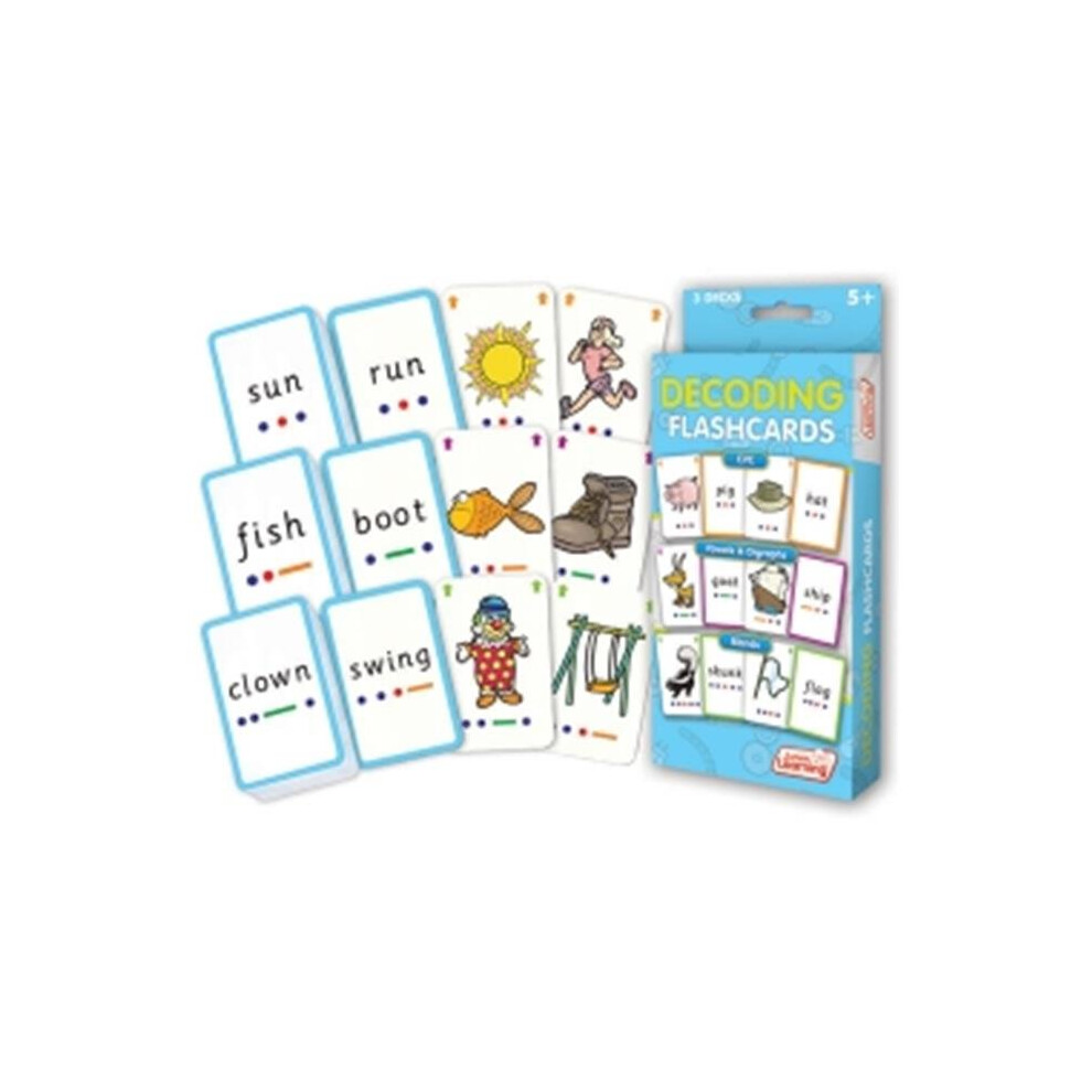 Junior Learning Decoding Flashcards 162 Karten Alter 5+ Sprache & Dekodierung K-1-image
