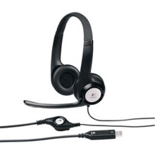 Logitech N53727 Padded H390 USB Headset, Black & Silver
