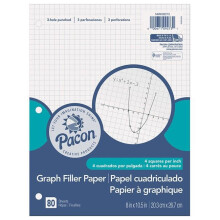 Pacon PACMMK09273 Graph Paper 0.25 in. Grid Ruling