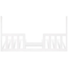Child Craft F09524.46 London Euro Crib Toddler Guard Rails - Matte White
