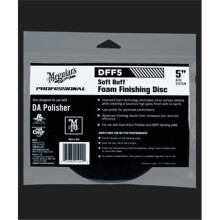 Disco di finitura in schiuma Soft Buff DA Foam da 5"""" Meguiar's DFF5 - Tampone di finitura in schiuma con gancio e passante per lucidatura DA per