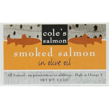 Coles 267754 3.2 oz Salmon Smoked in Olive Oil, Pack of 10