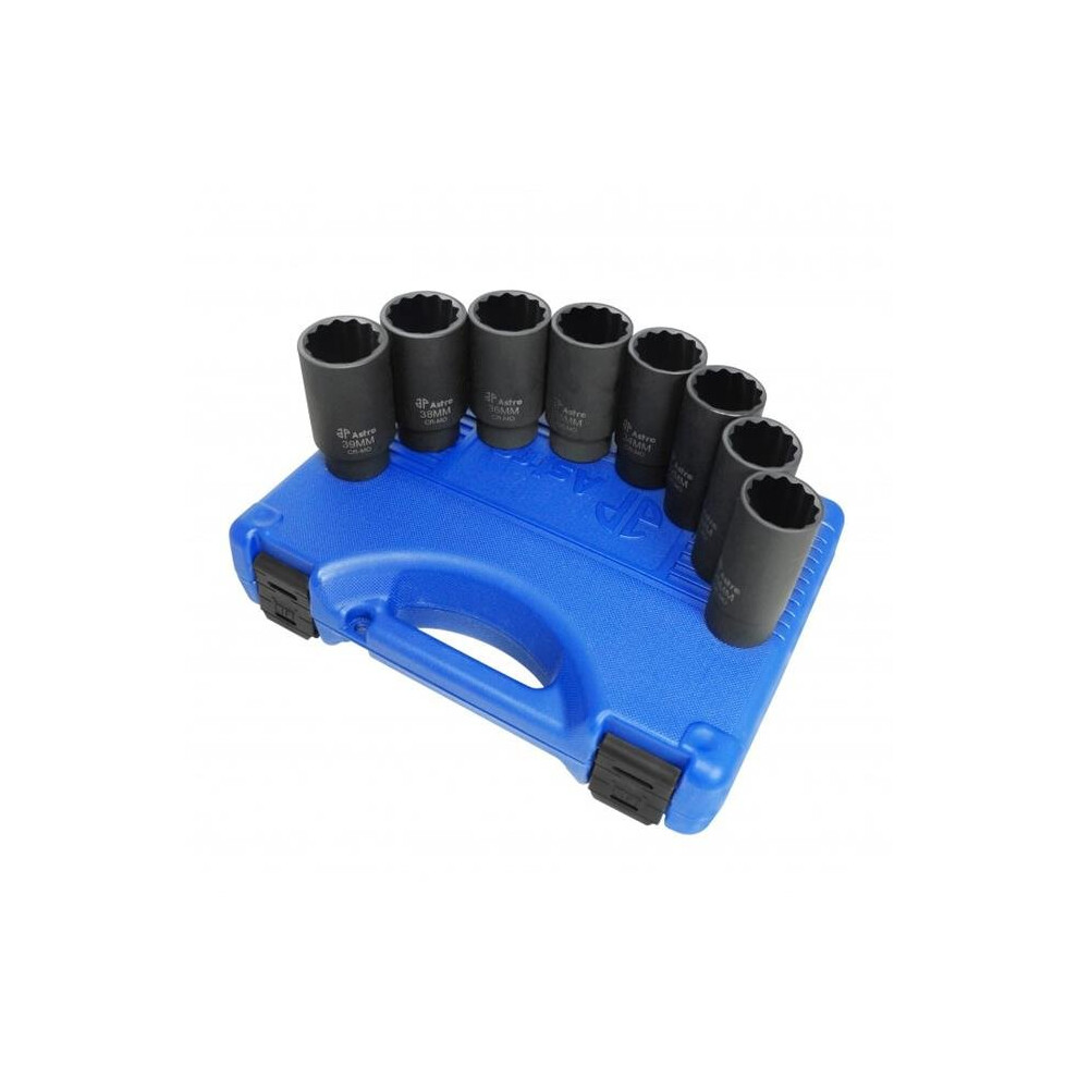 Astro Pneumatic Ast-78868 12 Point Axle Nut Socket Set - 8 Piece 745227024698