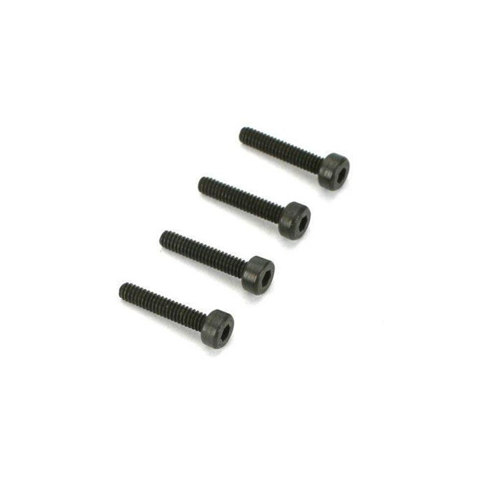 Dubro Products Dub2124 3.0 Mm X 15 In. Socket Head Cap Screws, Black Oxide - Pack Of 4 011859021245