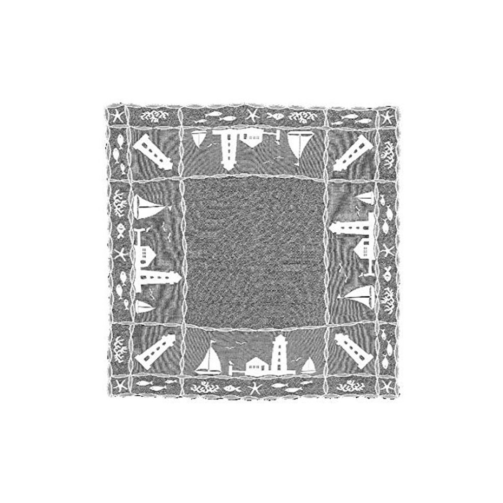 Heritage Lace HAR-4242W Harbor Lights 42 x 42 in. Runner, White-image-OPC-PRKTGX-NEW