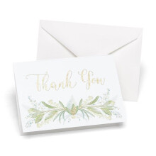 Hortense B. Hewitt 55506 Greenery Thank You - Pack of 50
