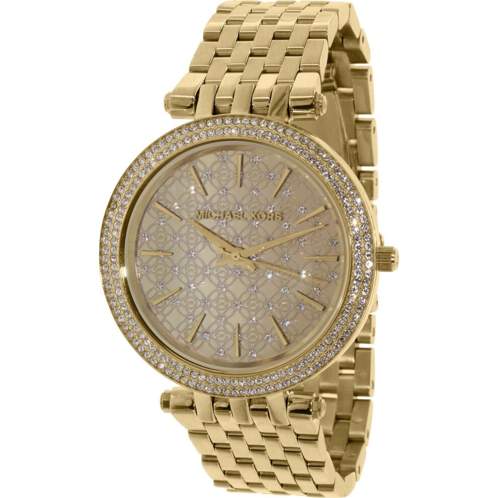 Michael Kors Darci Ladies Watch - Gold PVD Bracelet, MK Logo Dial, MK3398