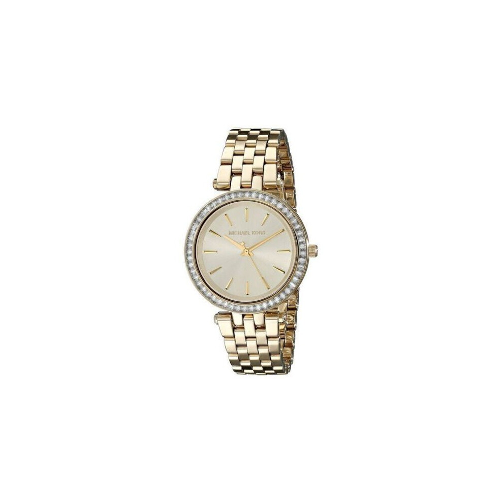 Michael Kors Ladies Mini Darci Watch Gold PVD Case and Bracelet Gold Dial MK3365