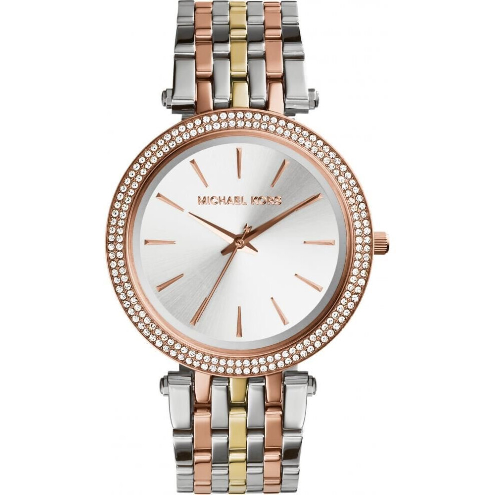 Michael Kors  Ladies Darcis Glitz Watch Two Tone Steel Braclet MK3203
