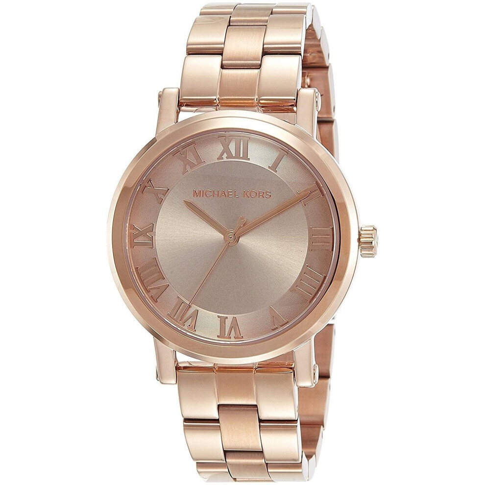 Michael Kors Norie Womens Ladies Watch Rose Gold Stainless Steel Bracelet Rose Gold Dial MK3561