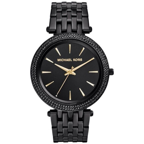 Michael Kors Michael Kors Dameur Darci Sort Urrem Guldvisere MK3337