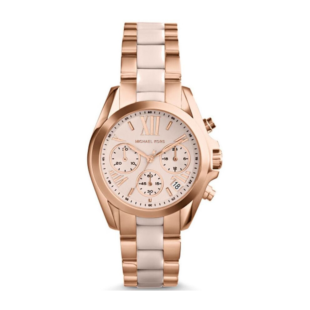 Michael Kors Bradshaw Ladies Chronograph Watch Rose Gold Bracelet MK6066