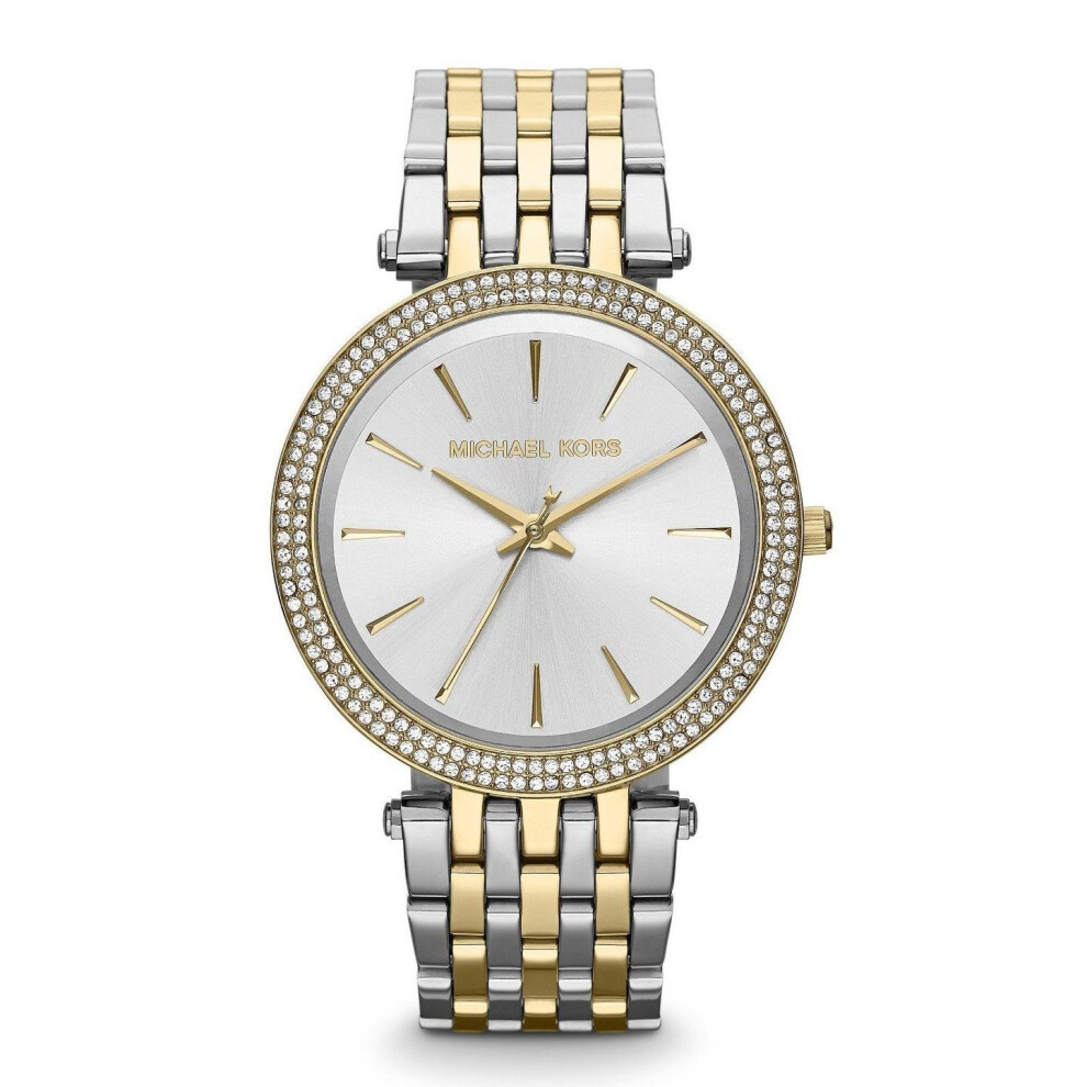 Michael Kors MK3215 Ladies Darci Silver & Gold Tone Two Tone Bracelet Watch