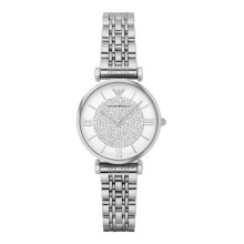 Emporio Armani Ladies Watch Stainless Steel Bracelet White Crystal Dial AR1925